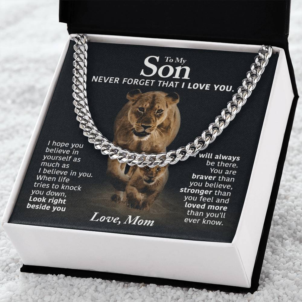 Perfect Gift For Son Cuban Link Chain