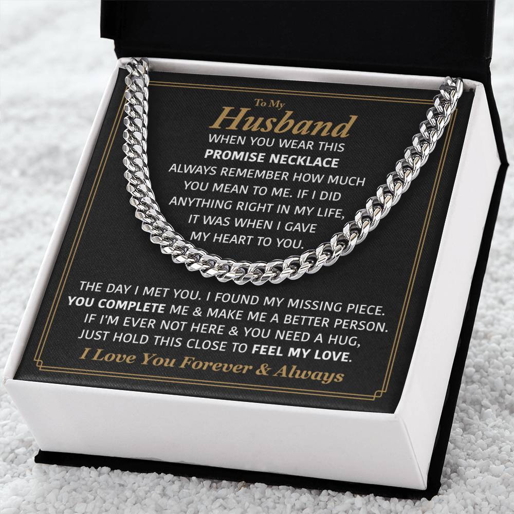 Perfect Gift For Husband Cuban Link Chain