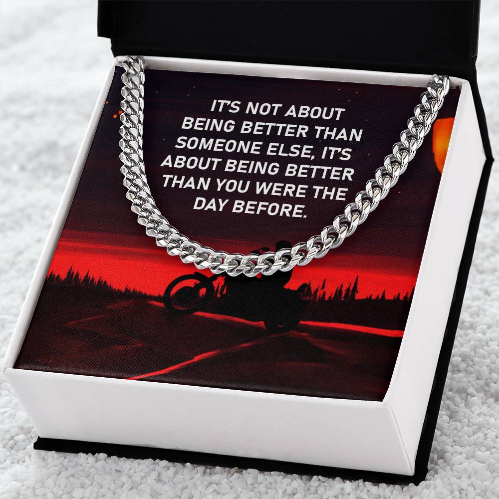 Gift For Bike - Cuban Link Chain Necklace - Trending Now