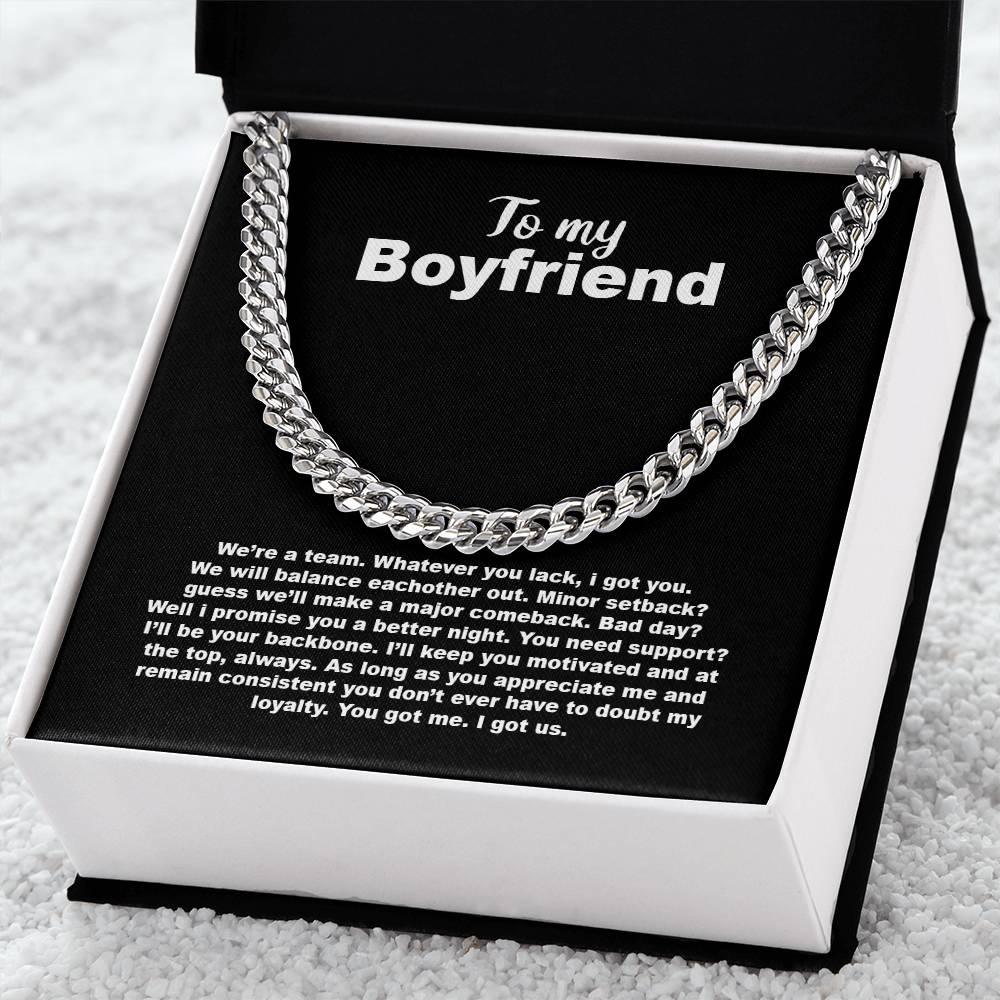 Selling Out! To My Boyfriend Cuban Link Chain