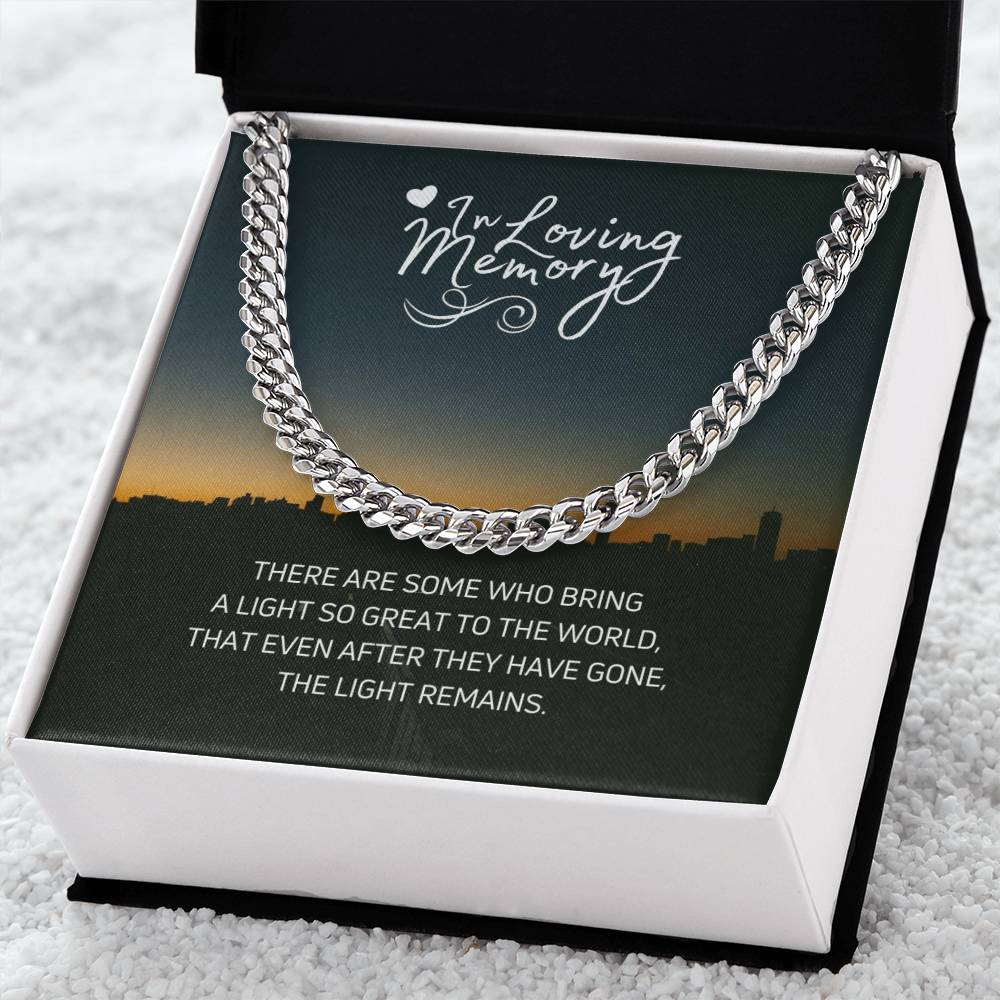 In Loving Memories Cuban Link Chain