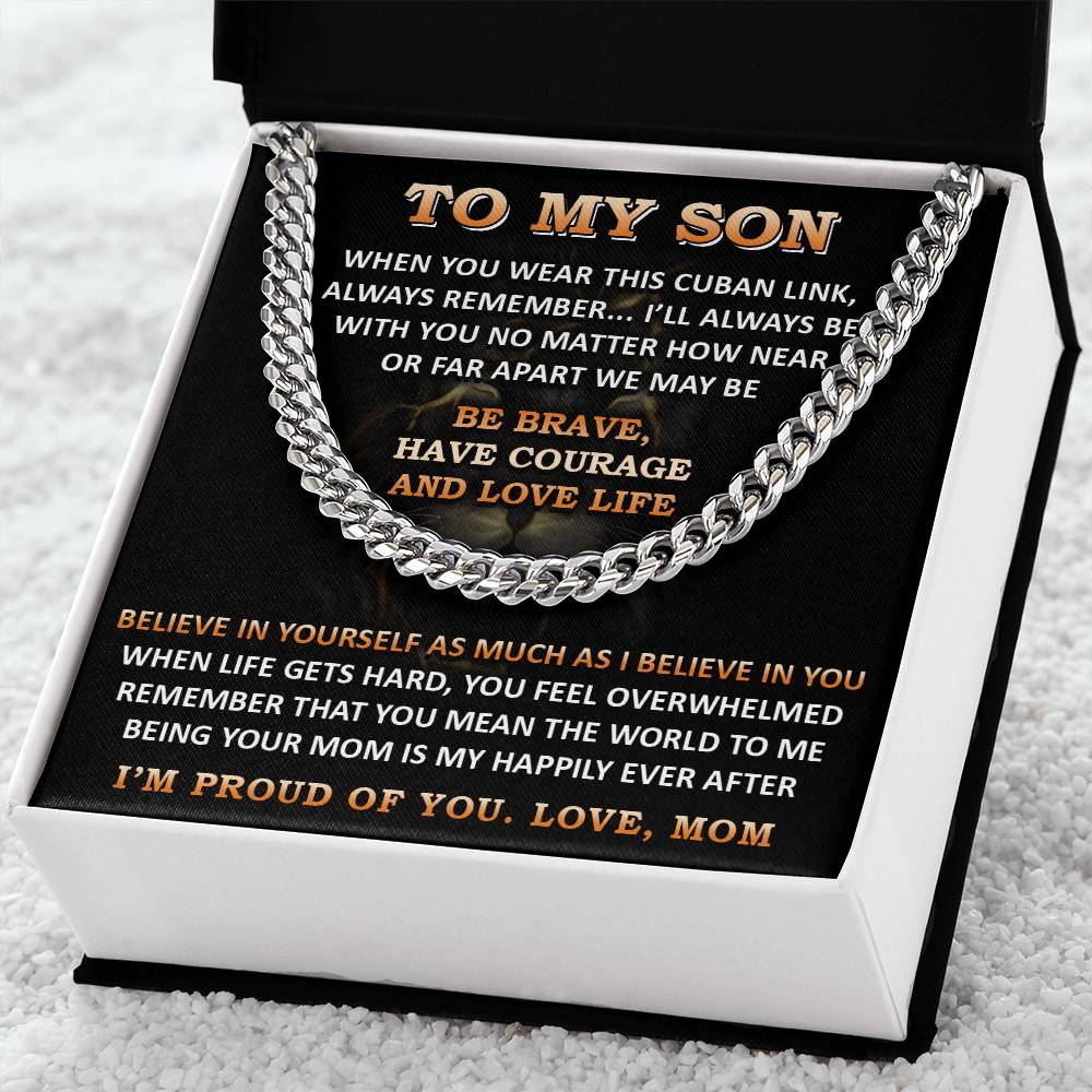 Gift For Son - Far Apart 2 - Cuban Link Cuban Link Chain