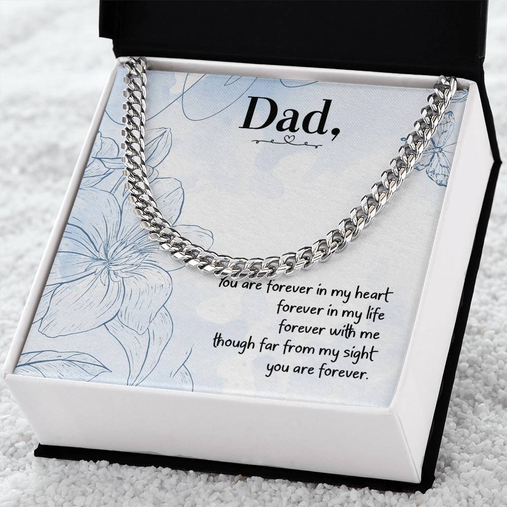 Love You Dad Cuban Link Chain