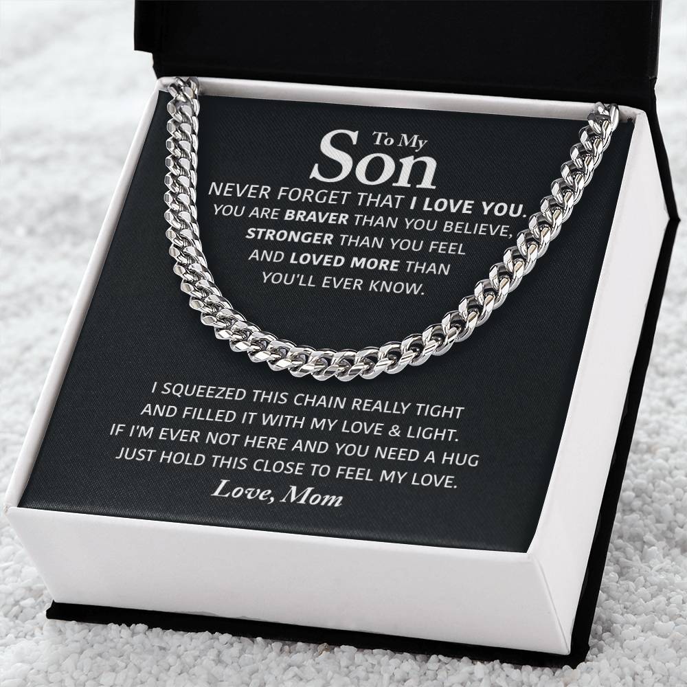 Perfect Gift For Son Cuban Link Chain