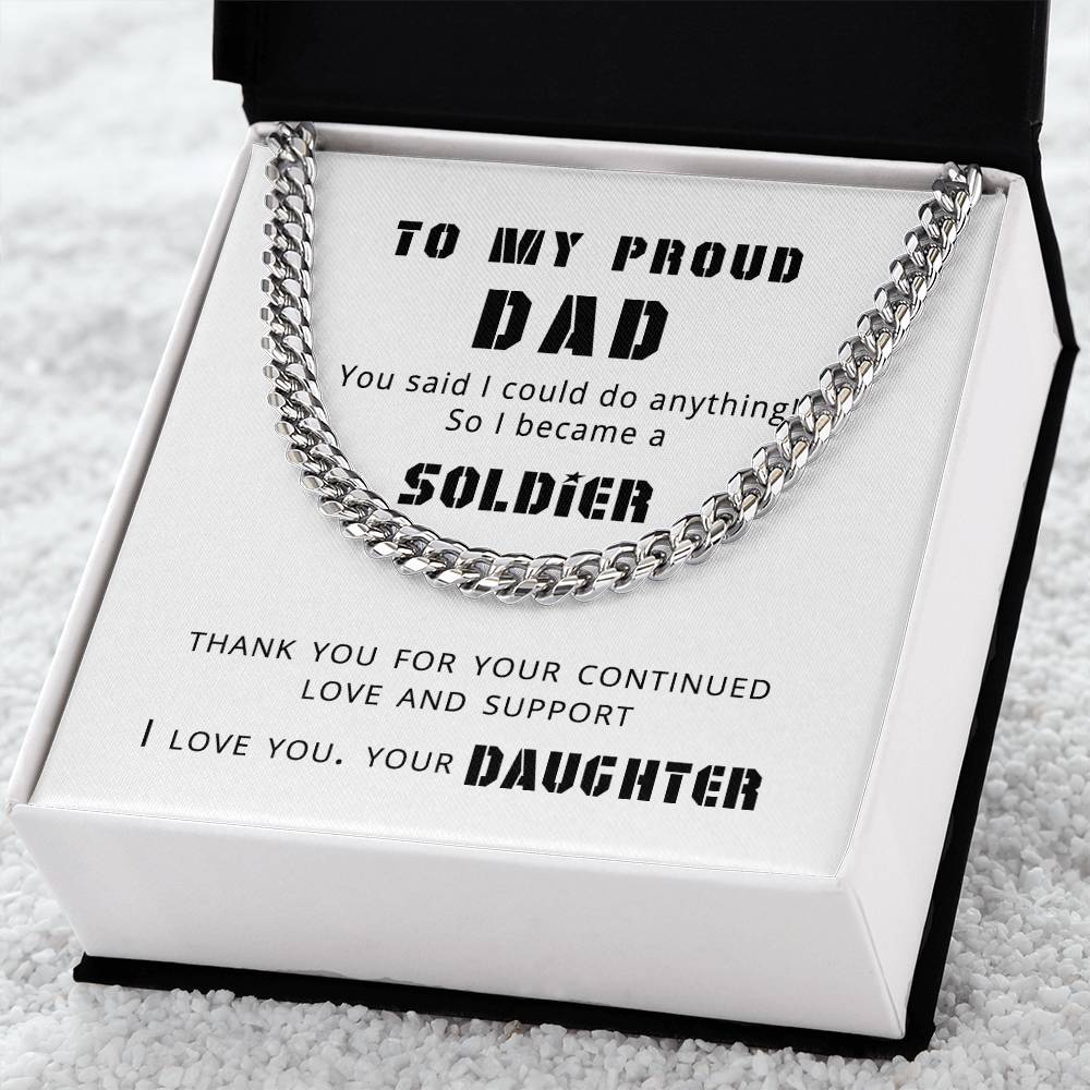 Proud Dad Cuban Link Chain