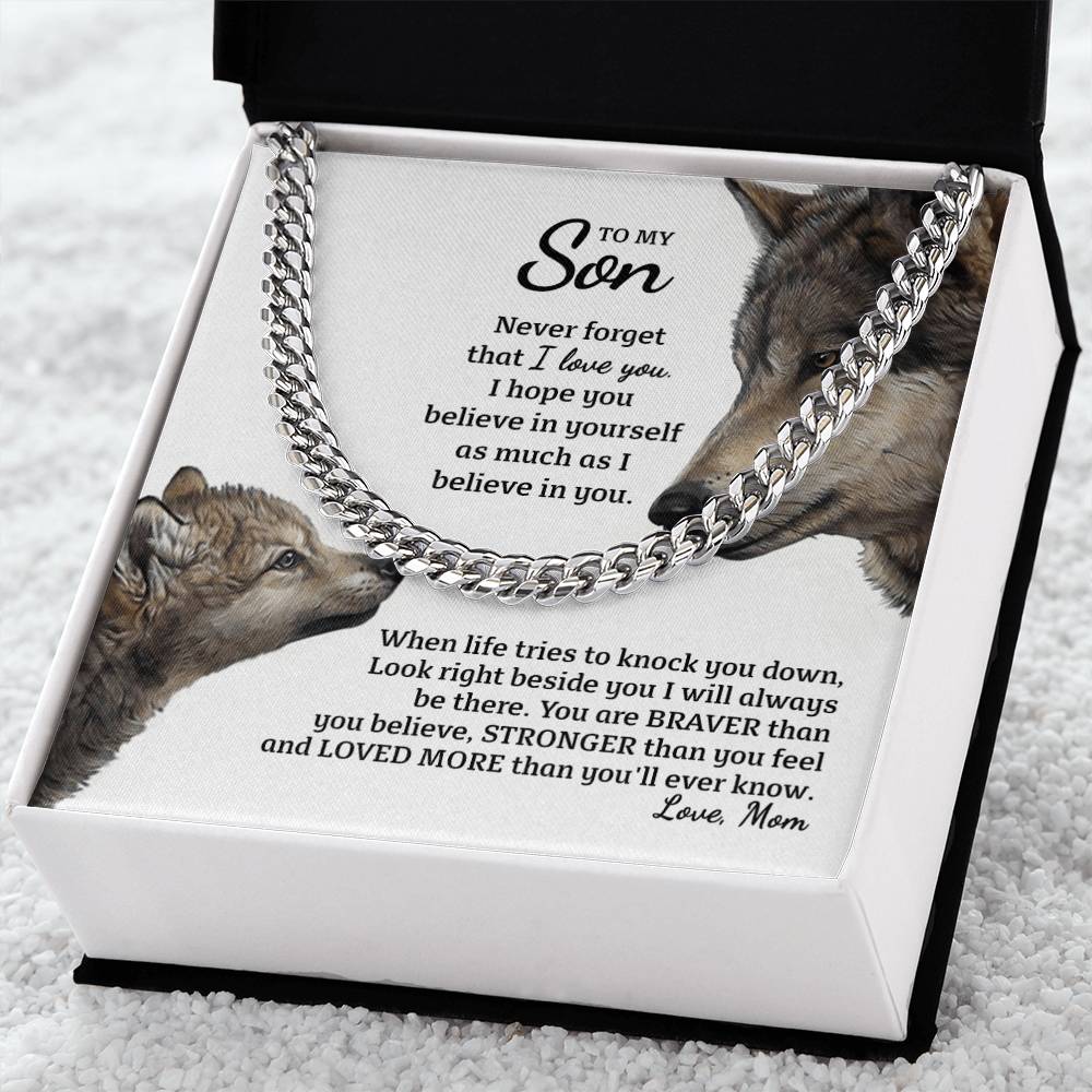 Perfect Gift For Special Son Cuban Link Chain