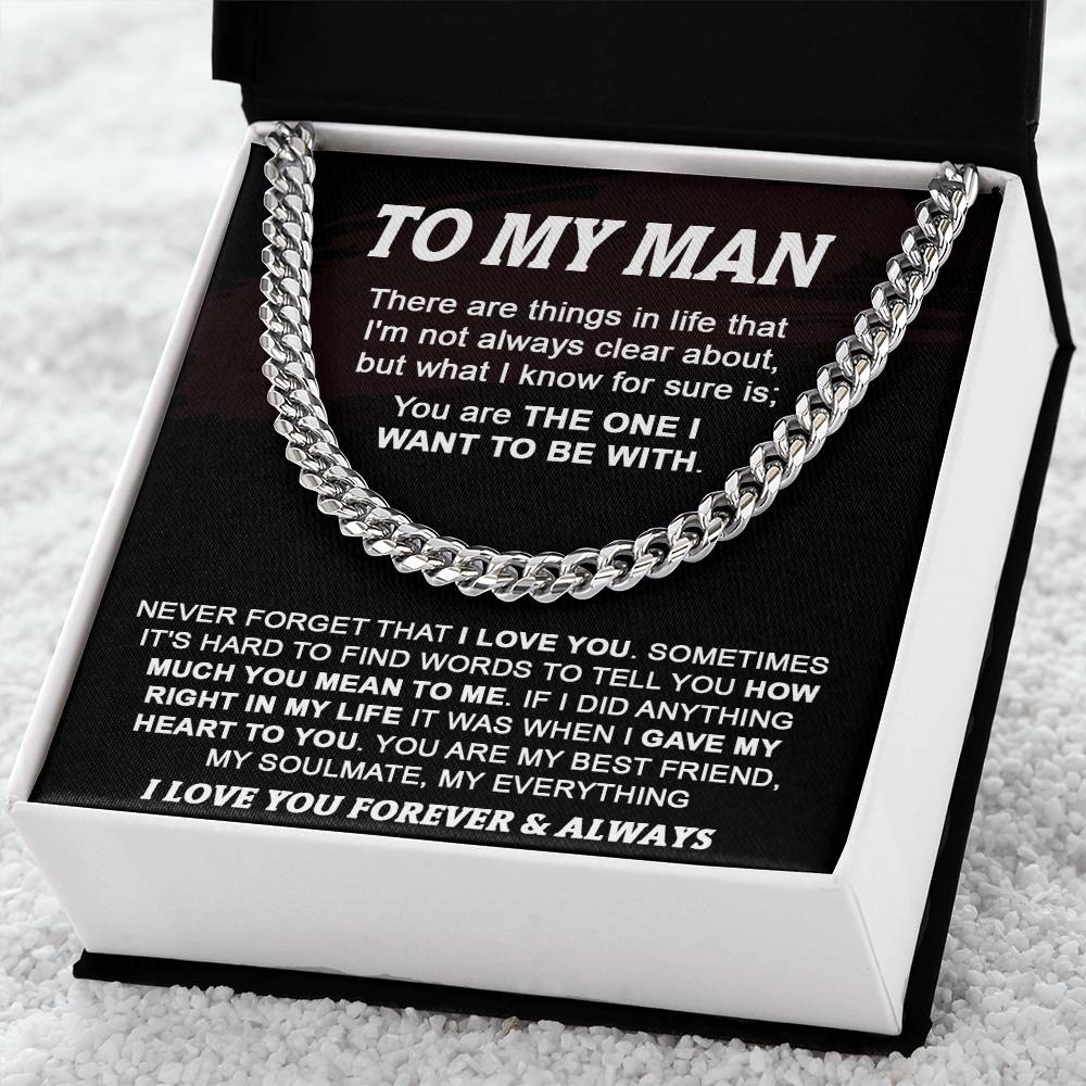 Gift For Your Man - My Best Friend - Cuban Cuban Link Chain