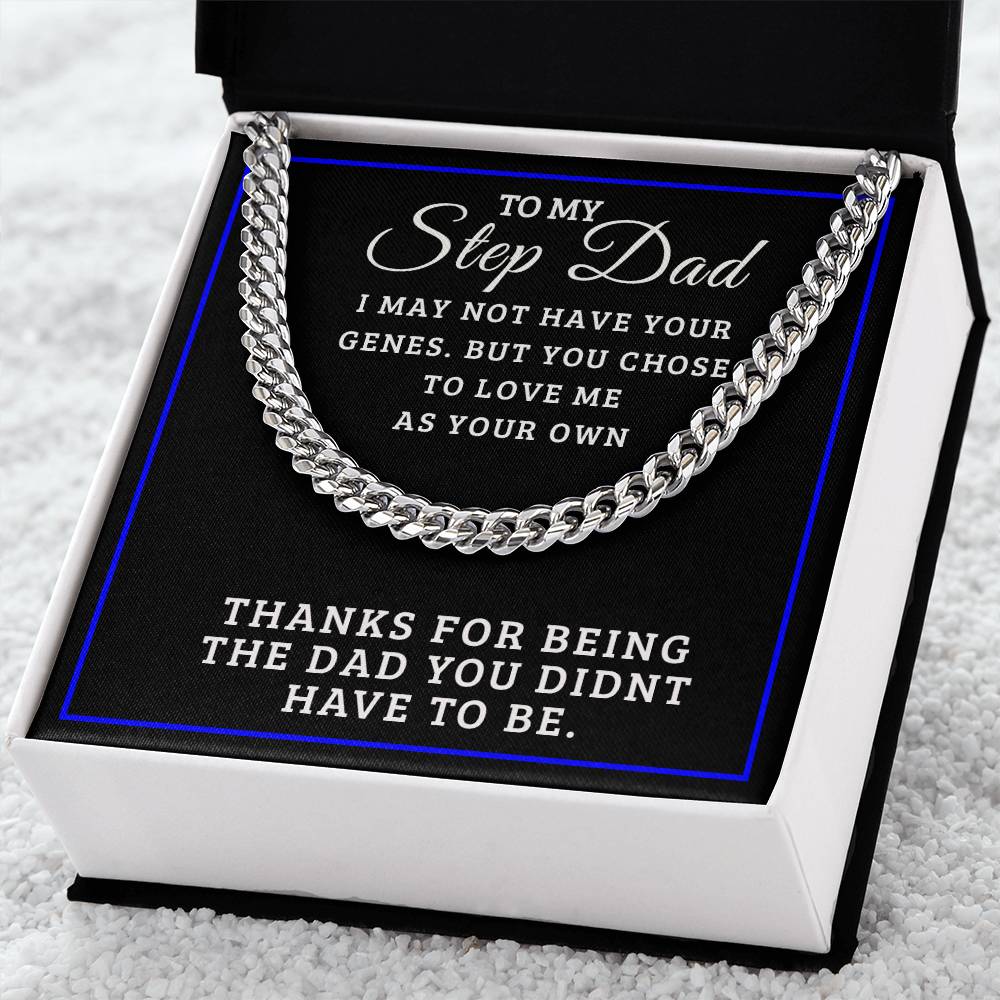Perfect Gift For Step Dad Cuban Link Chain