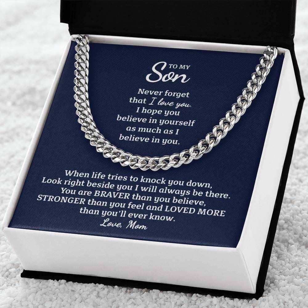 Perfect Gift For Son Cuban Link Chain