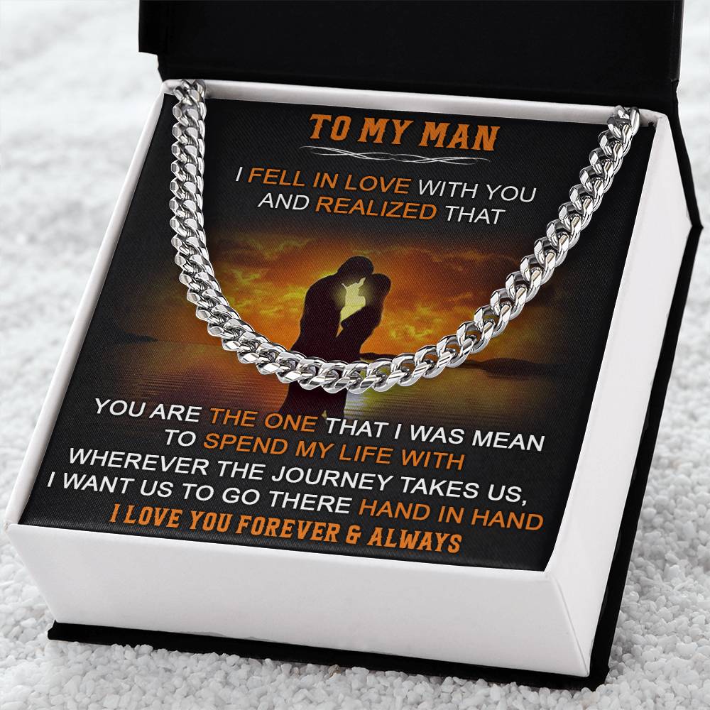 Gift For Your Man - Fell In Love - Cuban Link Cuban Link Chain
