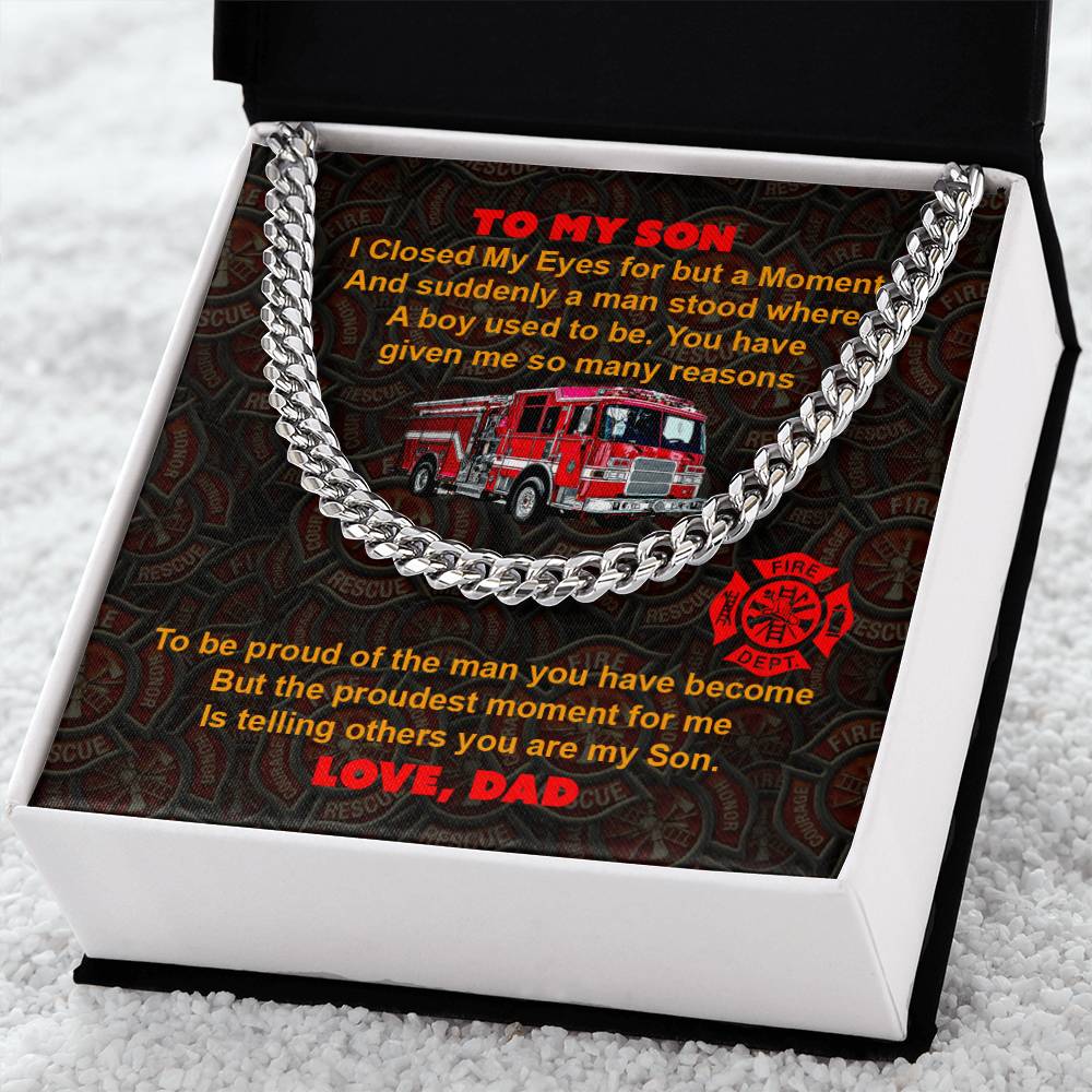 To My Son - Cuban Link Chain