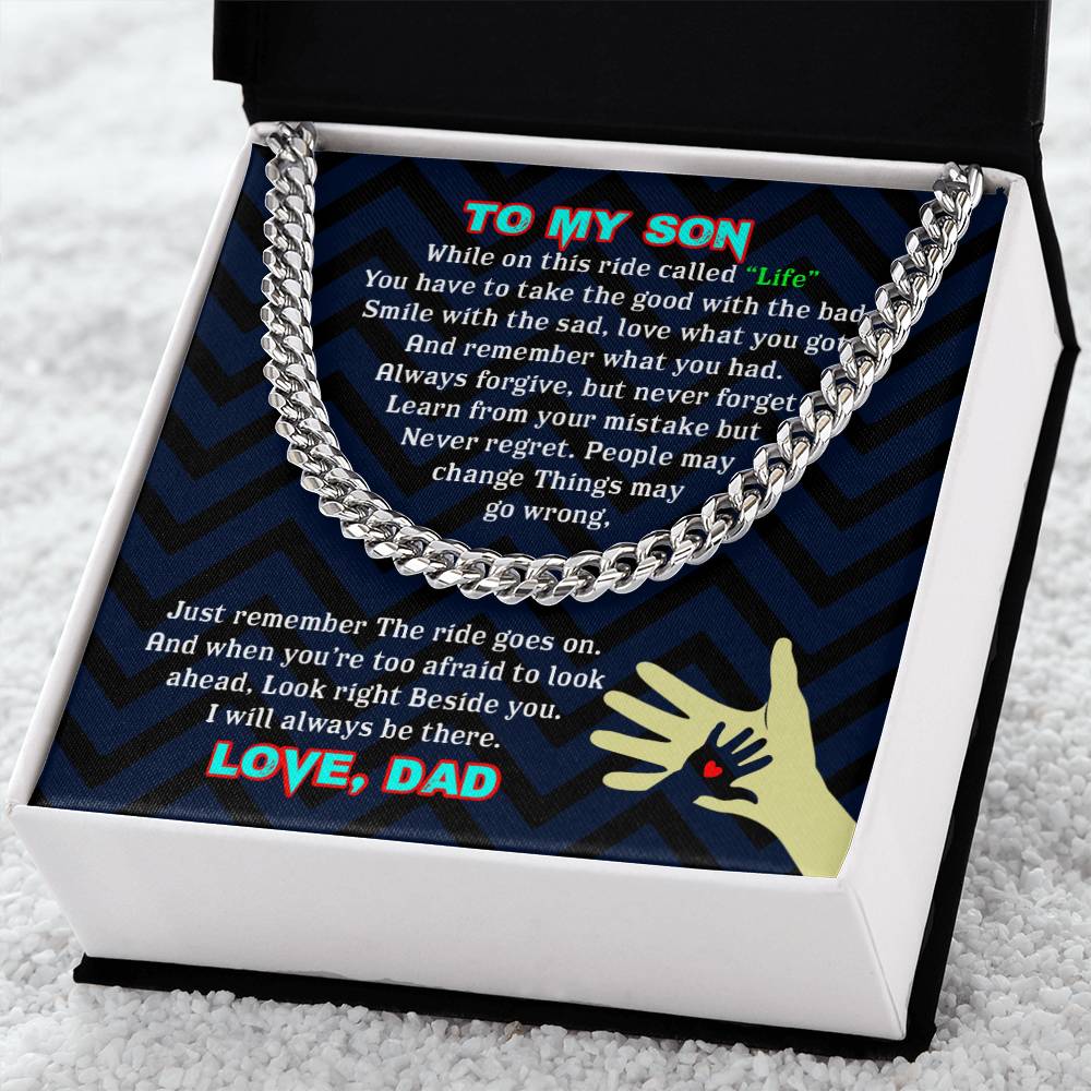 To My Son - Cuban Link Chain