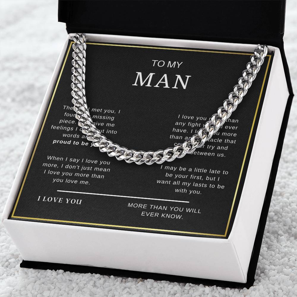 To My Man - Cuban Link Chain