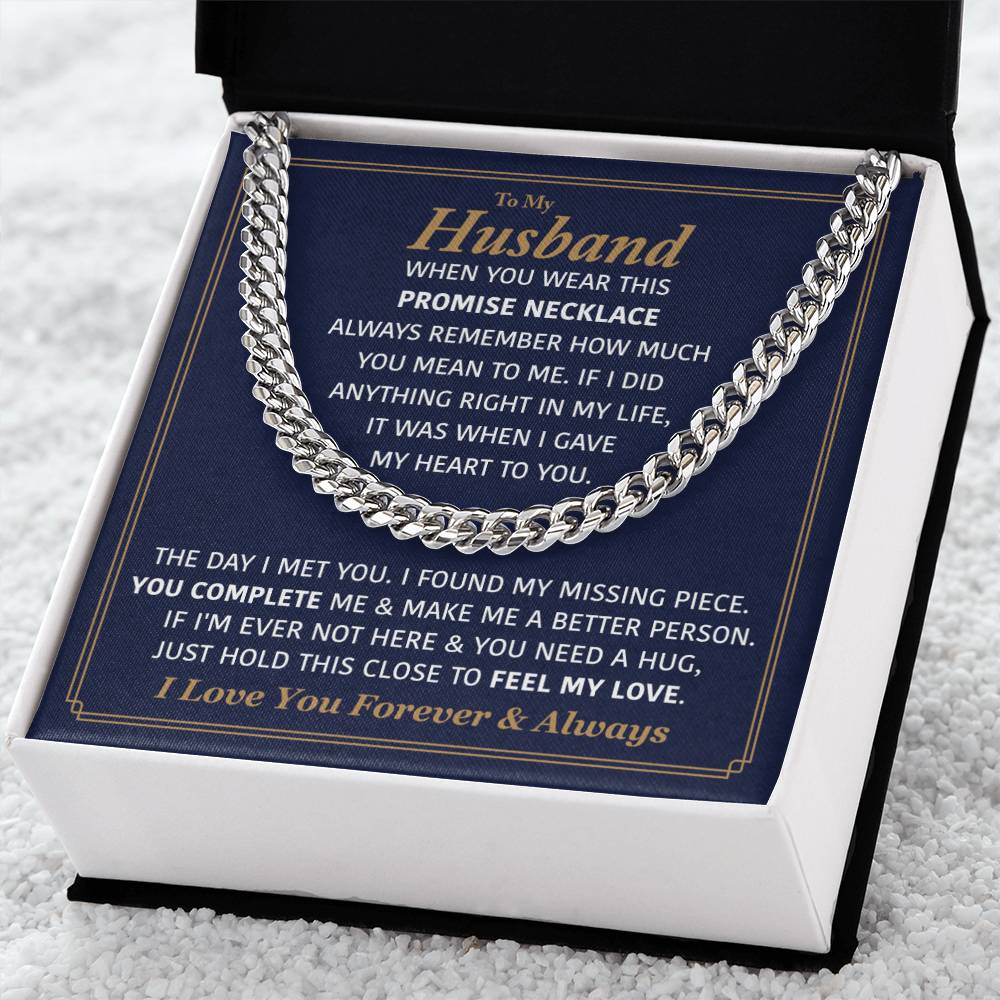 Perfect Gift For Husband Cuban Link Chain