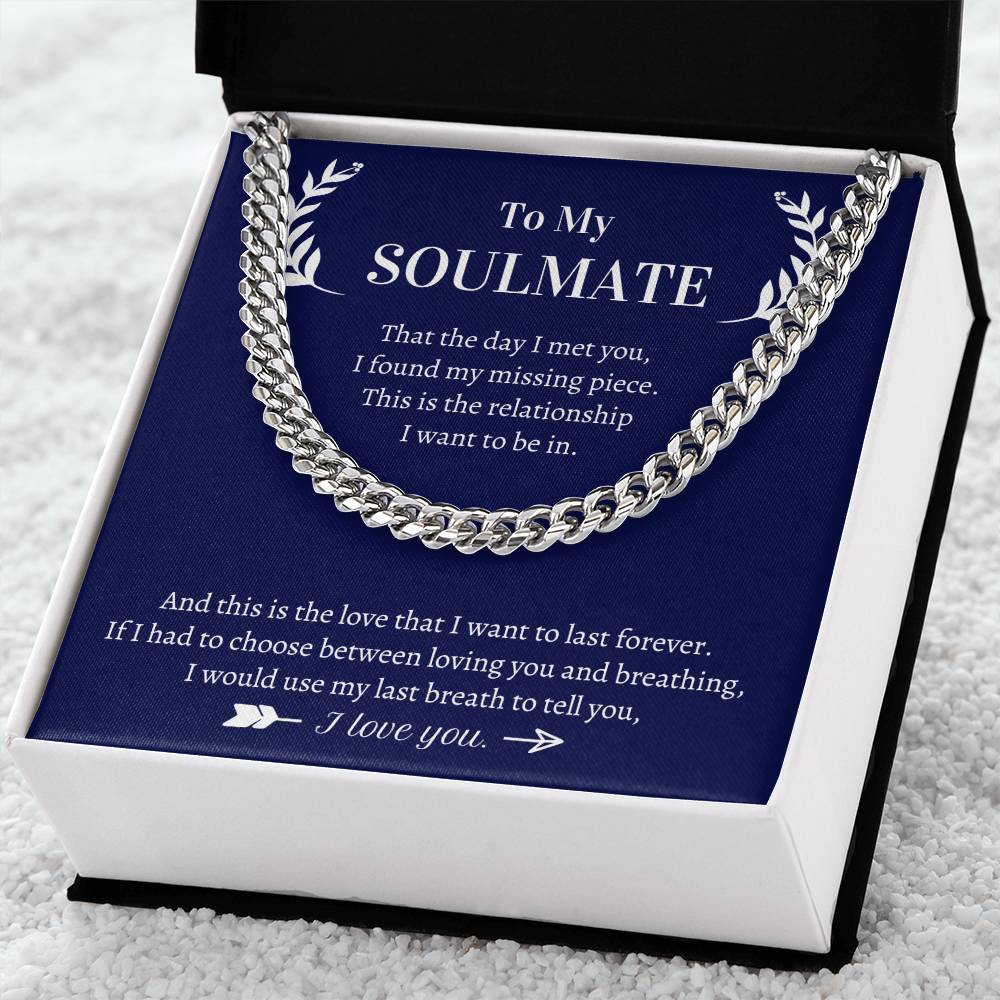 Valentine's Gift For Him - This Is The Love That I Want To Last Forever Cuban Link Chain