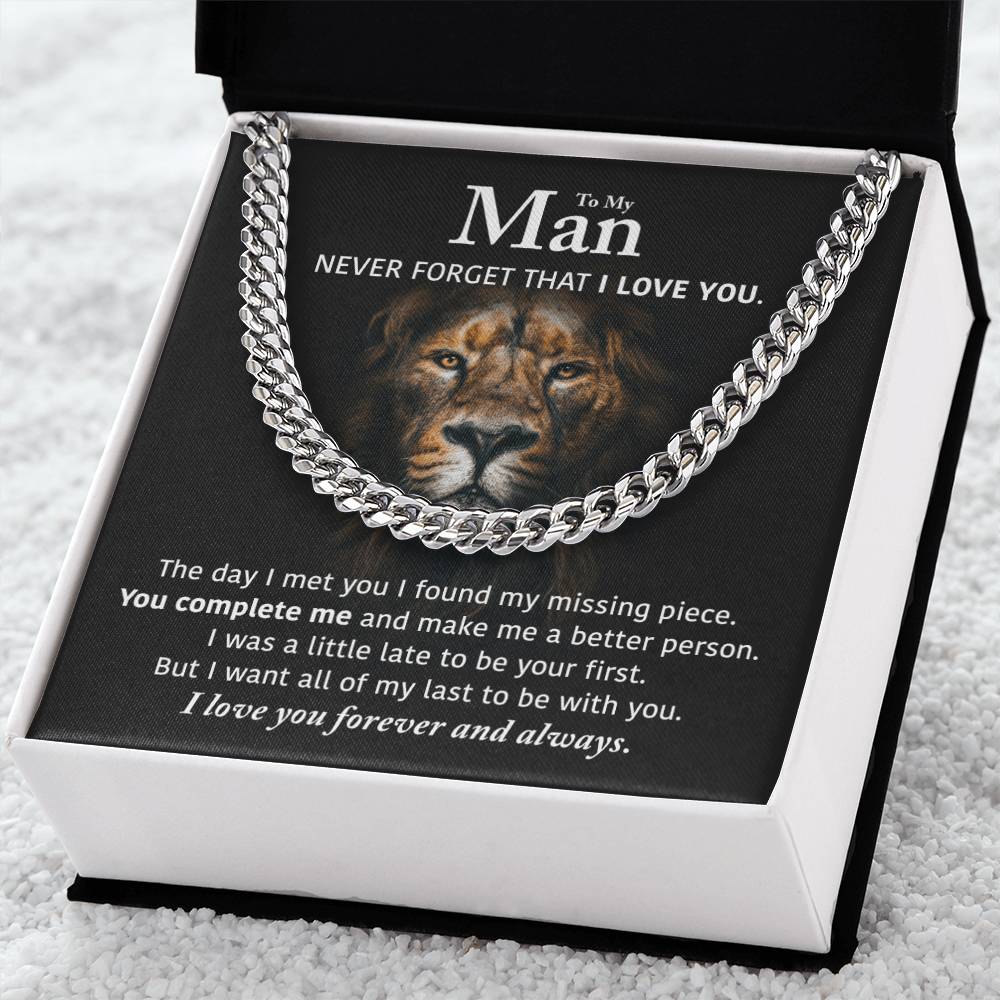 My Man - Perfect Gift Idea Cuban Link Chain