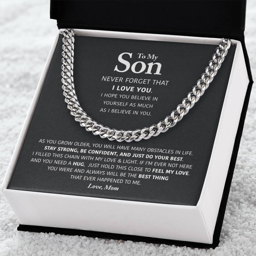 My Son - Be Confident - Cuban Link Chain