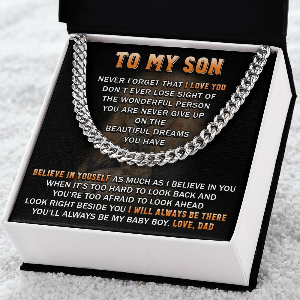 Gift For Son - Beautiful Dream - Cuban Link Cuban Link Chain