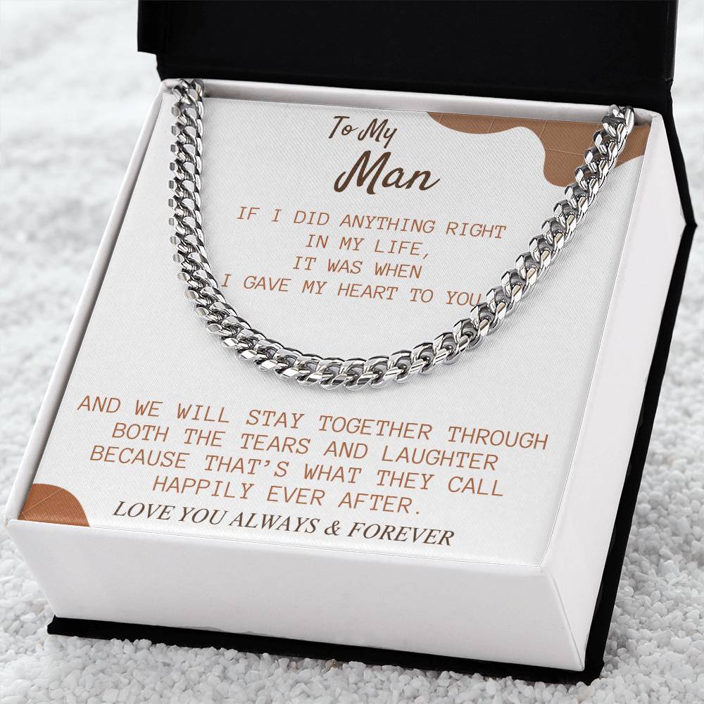 Perfect Gift For My Man Cuban Link Chain