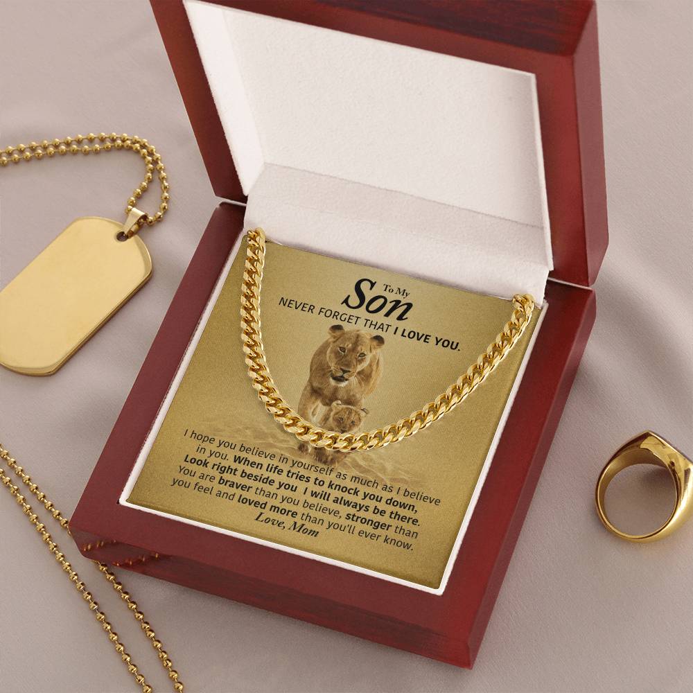 Perfect Gift For Son Cuban Link Chain
