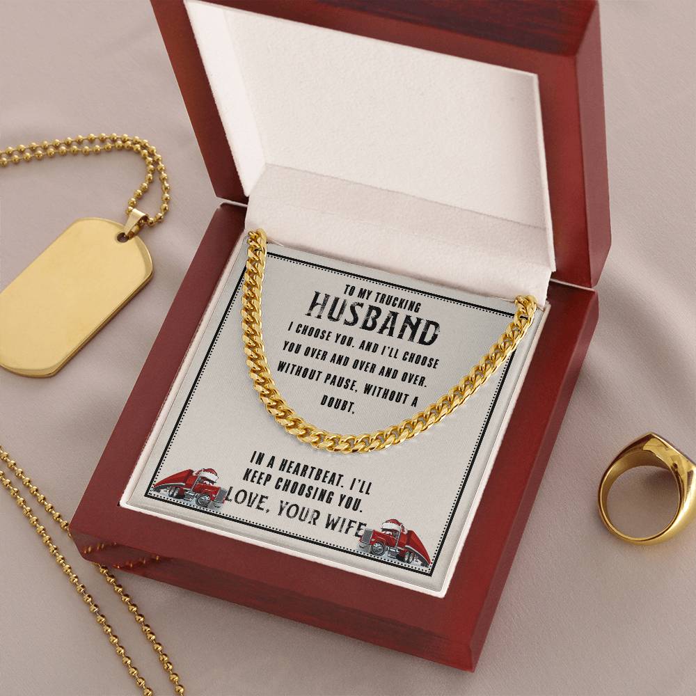 I Choose You Cuban Link Chain