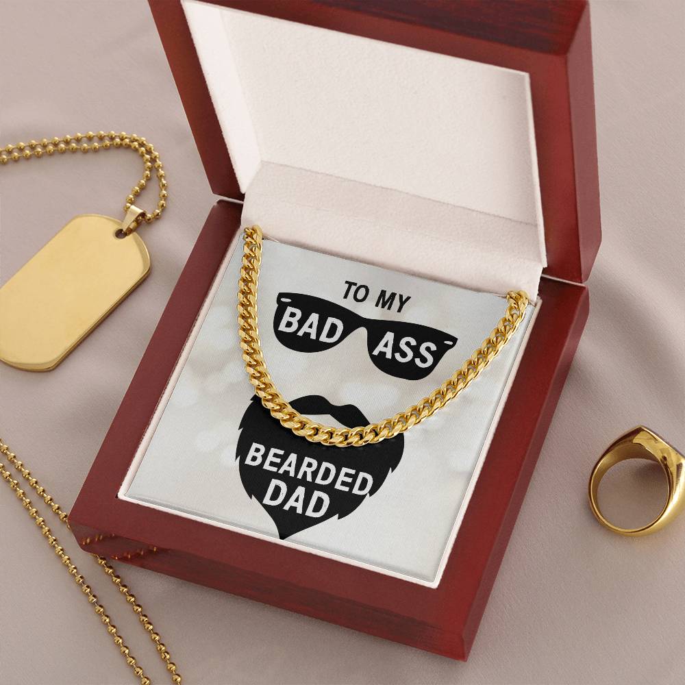 Bad Ass Dad Cuban Link Chain Necklace
