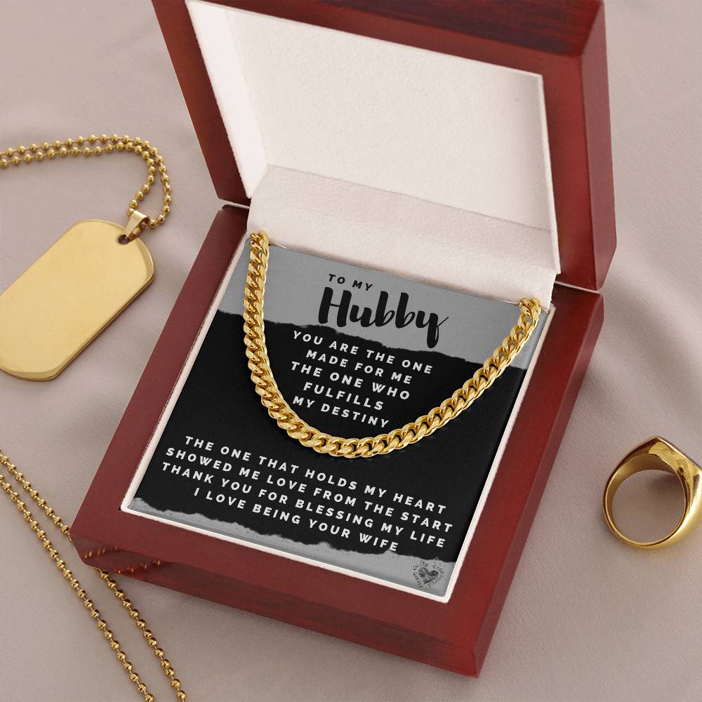 Hubby Chain Necklace For Men Cuban Link Chain