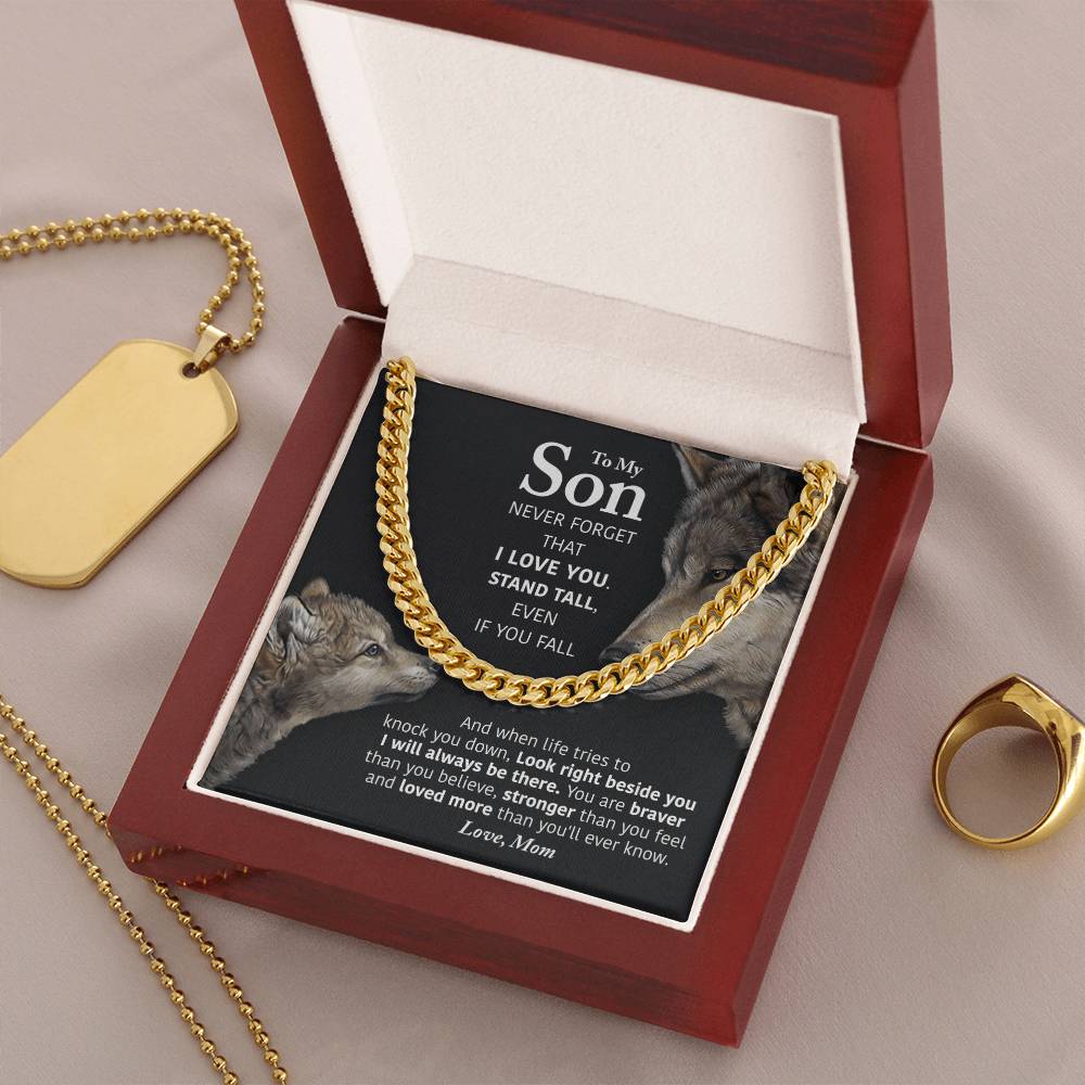 My Son - Stand Tall Cuban Link Chain