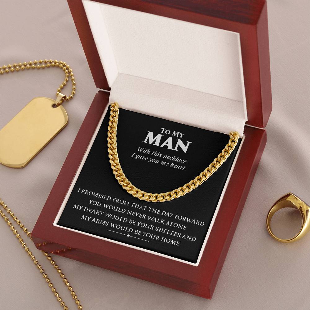 You Would Never Walk Alone Cuban Link Chain