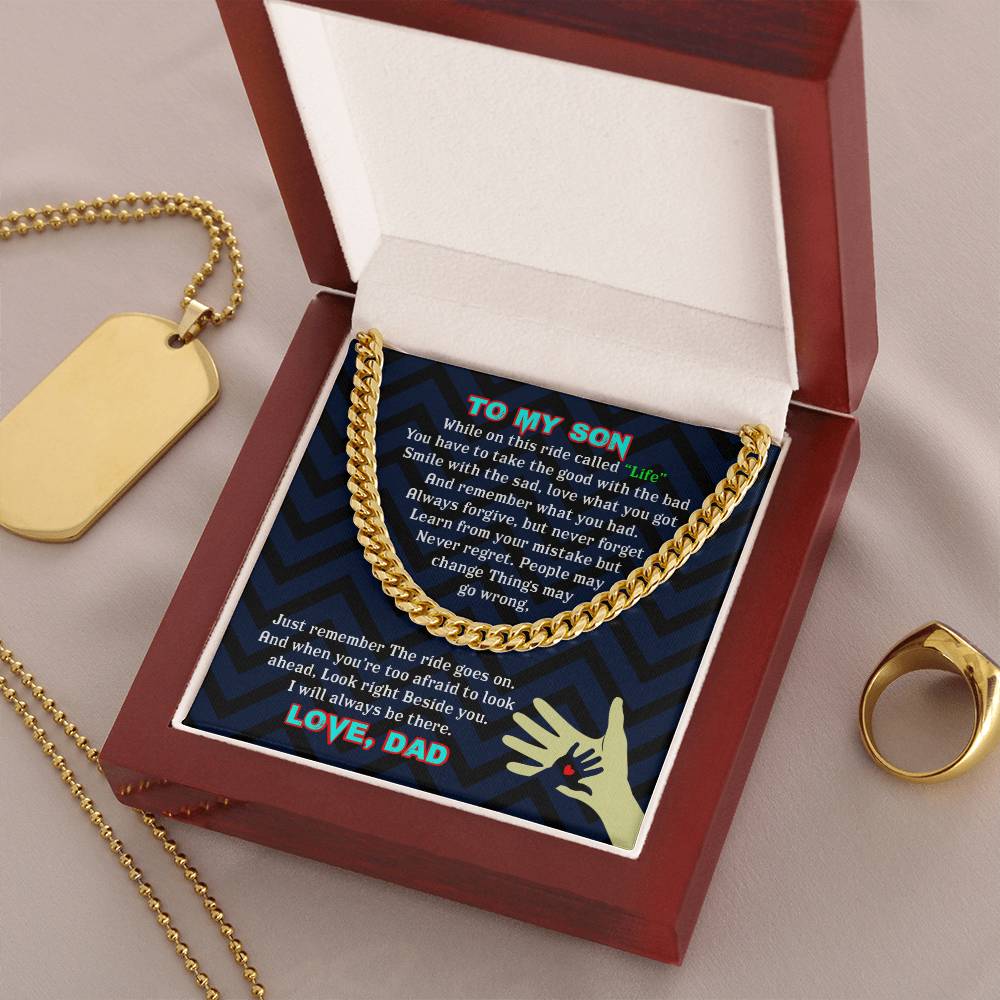 To My Son - Cuban Link Chain