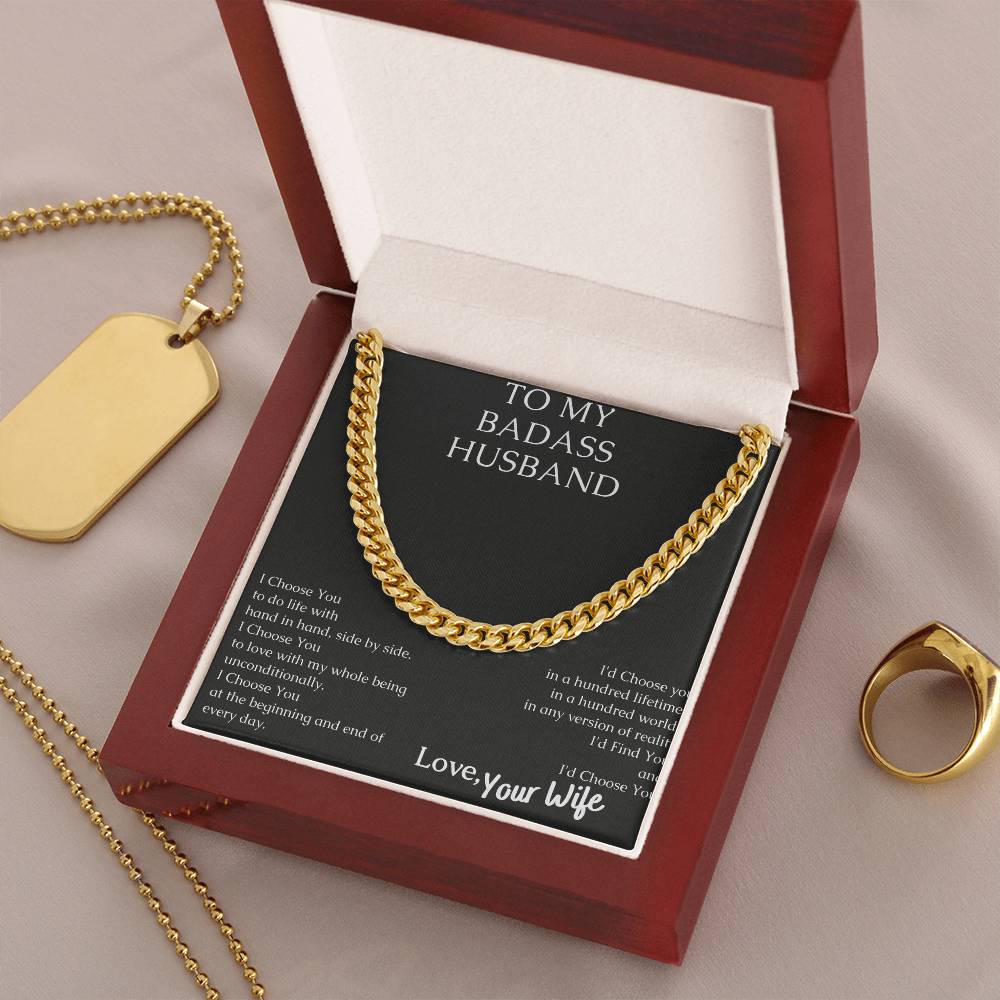 Share Your Love With This Sturdy Necklace. Cuban Link Chain