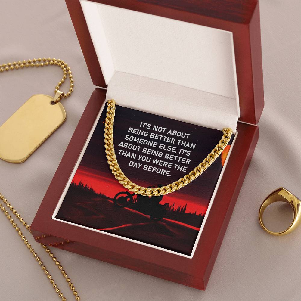 Gift For Bike - Cuban Link Chain Necklace - Trending Now