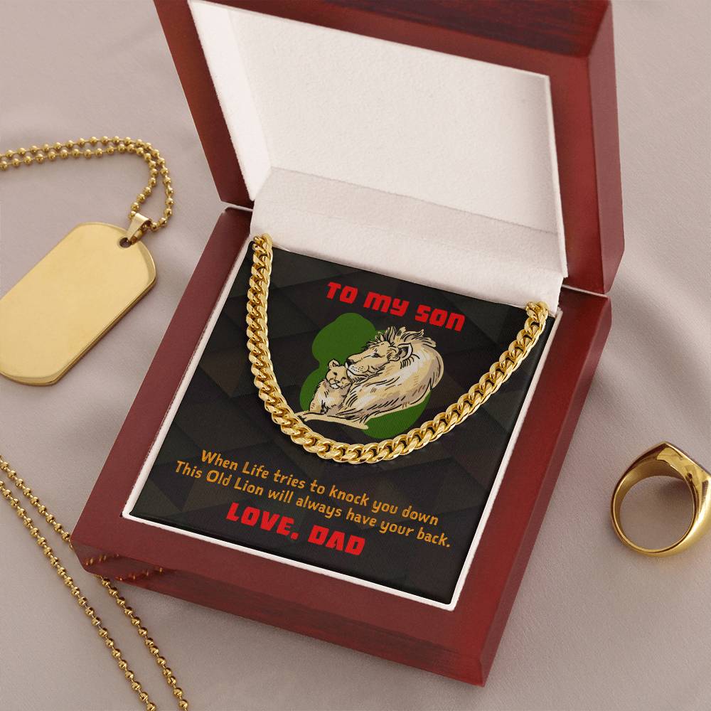 To My Son - Cuban Link Chain