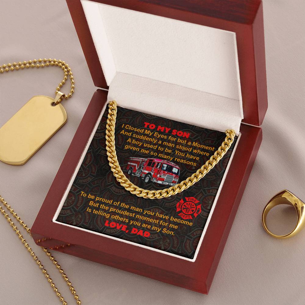 To My Son - Cuban Link Chain