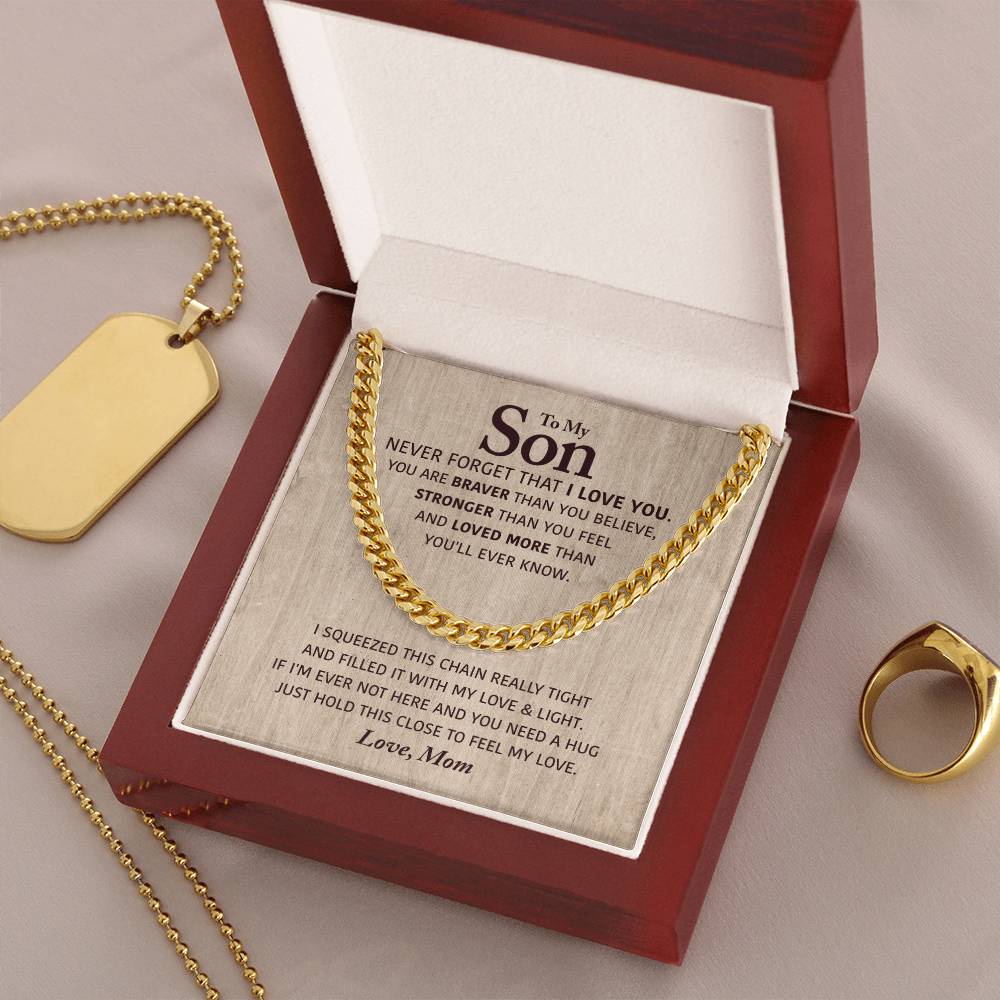 Perfect Gift For Son Cuban Link Chain