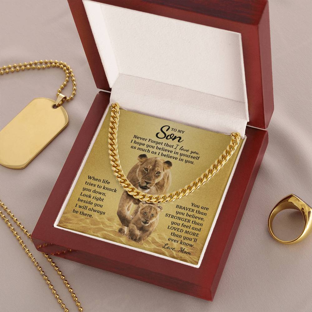 Perfect Gift For Son Cuban Link Chain