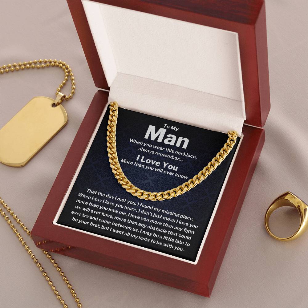 To My Man - Cuban Link Chain