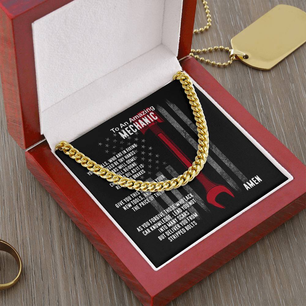 Mechanic Prayer Cuban Link Chain