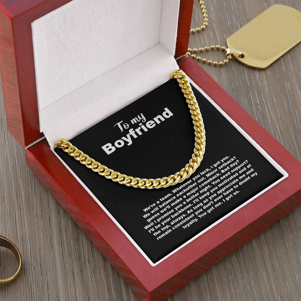 Selling Out! To My Boyfriend Cuban Link Chain