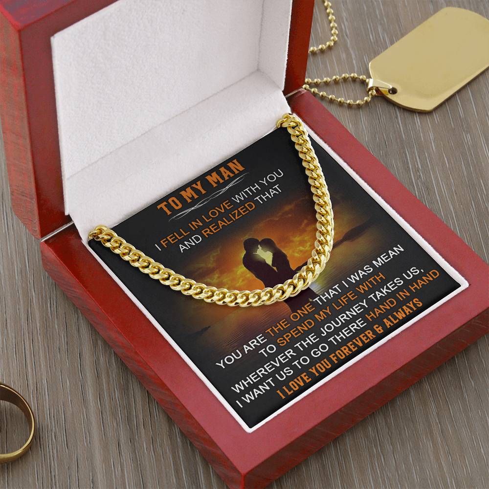 Gift For Your Man - Fell In Love - Cuban Link Cuban Link Chain