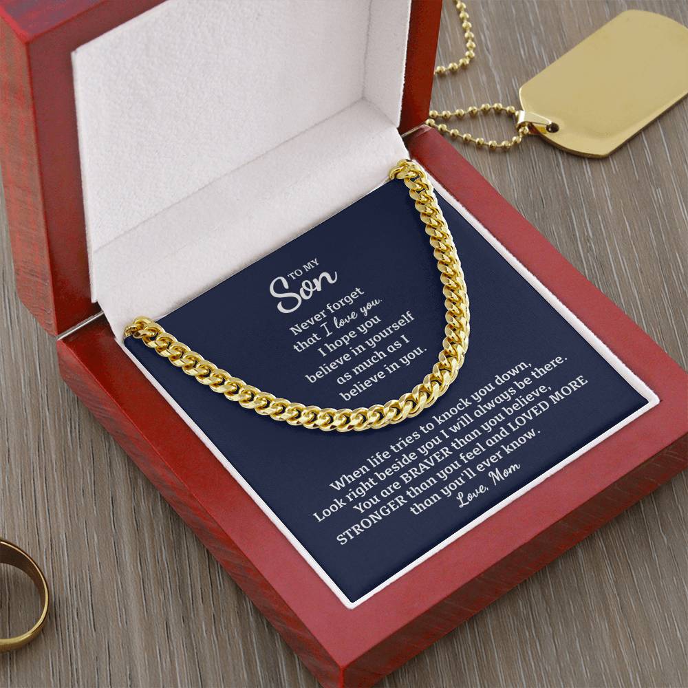 Perfect Gift For Son Cuban Link Chain