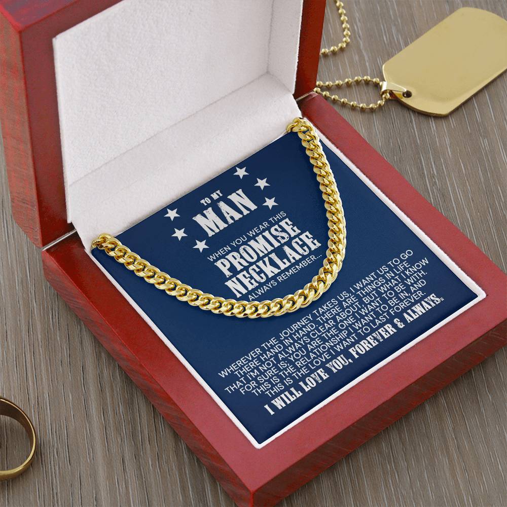 To My Man - Cuban Link Chain Necklace