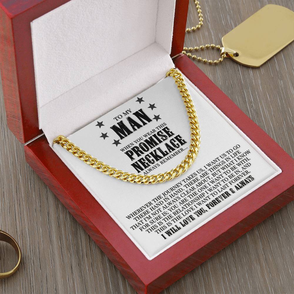 Promise Necklace - Cuban Link Chain Necklace