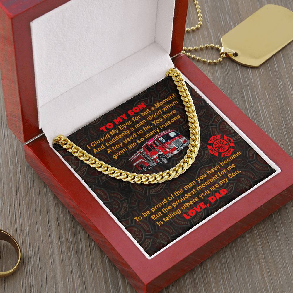 To My Son - Cuban Link Chain