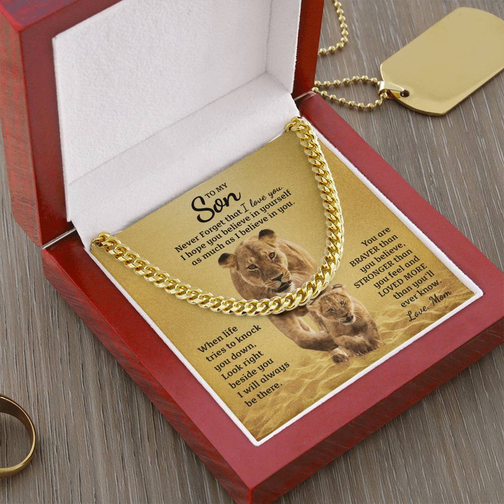 Perfect Gift For Son Cuban Link Chain
