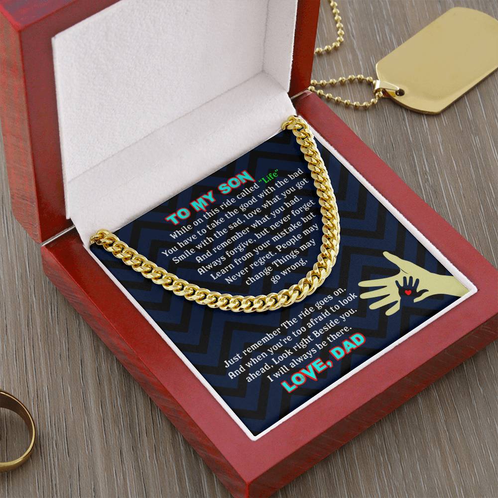 To My Son - Cuban Link Chain