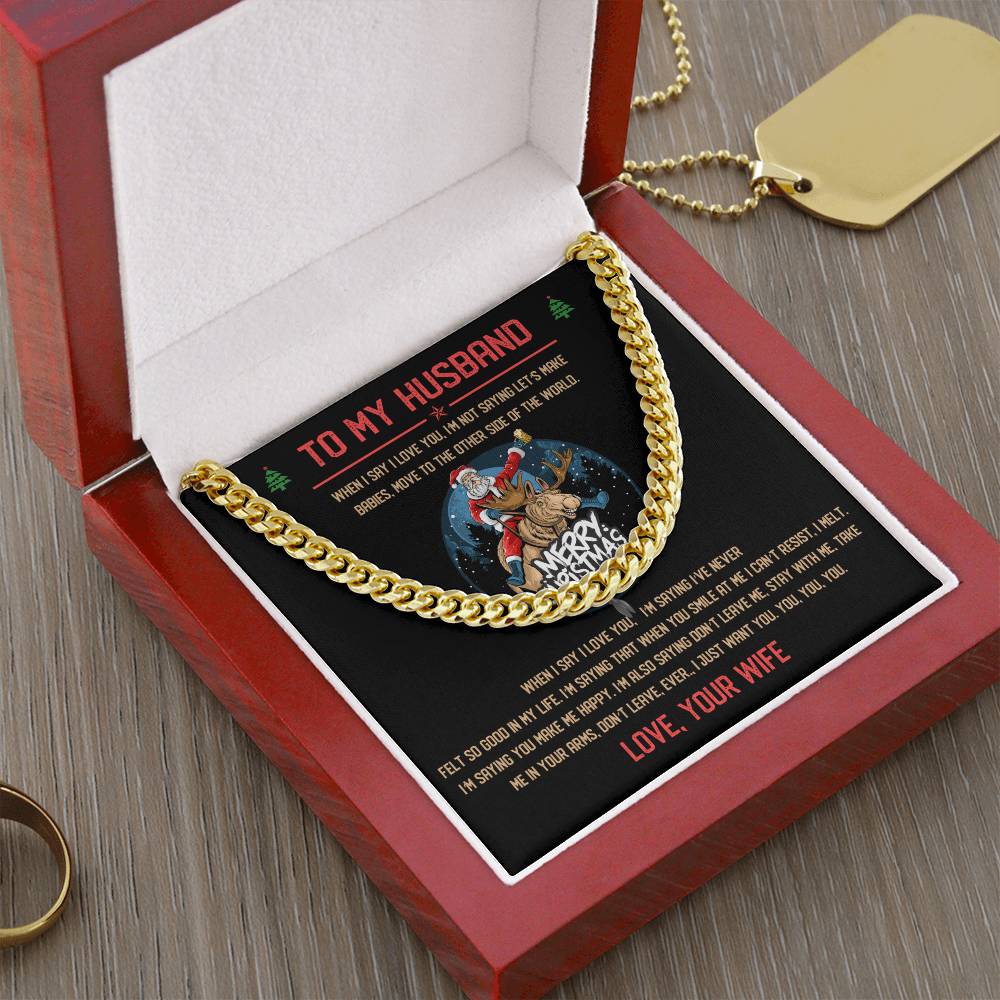 Perfect Christmas Gift For Husband Cuban Link Chain