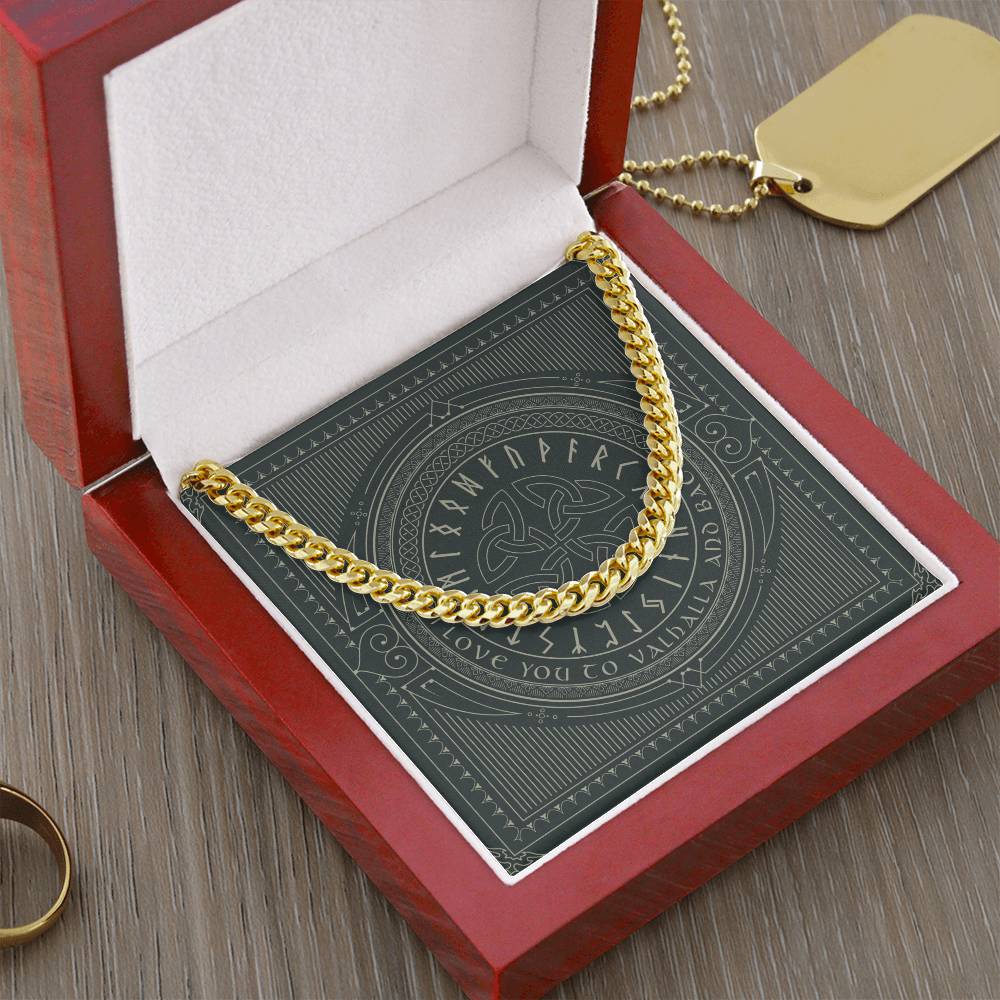 Gift For Boyfriend Husband Vikings Gift For Him Gift For Him Unique Cuban Link Chain