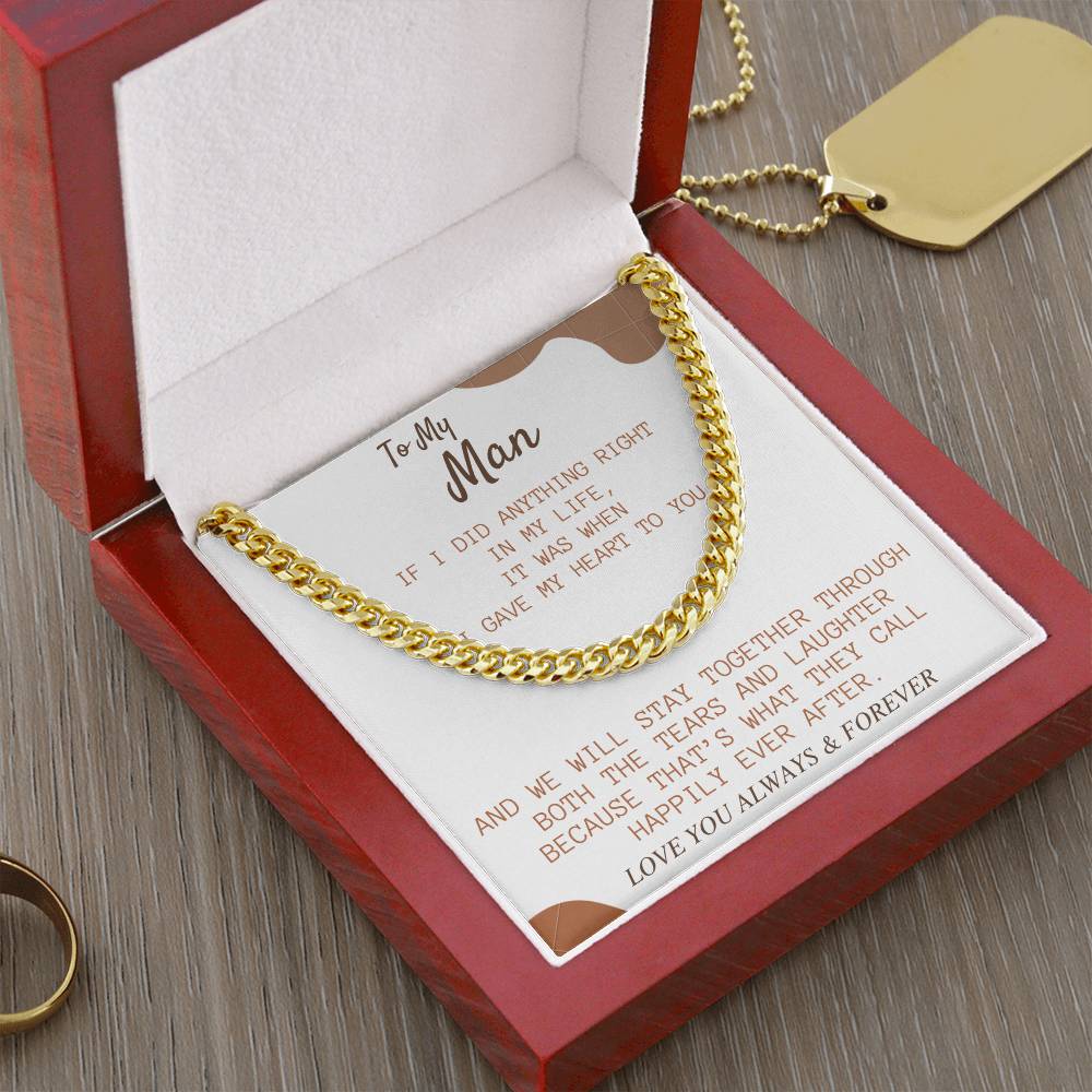 Perfect Gift For My Man Cuban Link Chain