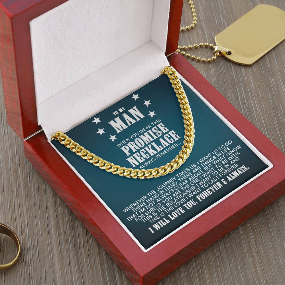 My Man - The Love I Want To Last Forever Cuban Link Chain